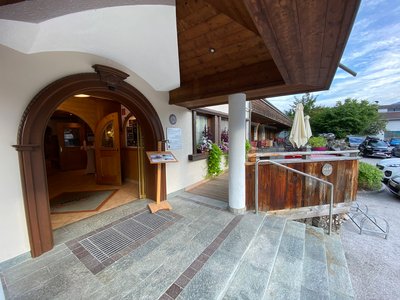 Hotel entrance at the Standlhof
